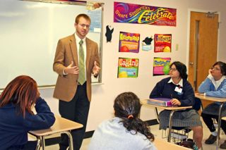Speaking to High School students